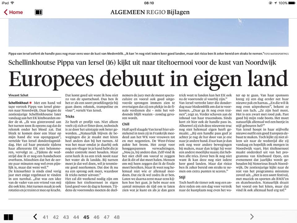 Europees debuut in eigen land.